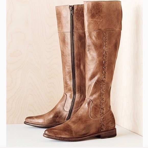 Bed Stu Shoes - Bed Stu Carrion Whip Stitch Tan Tall Boots